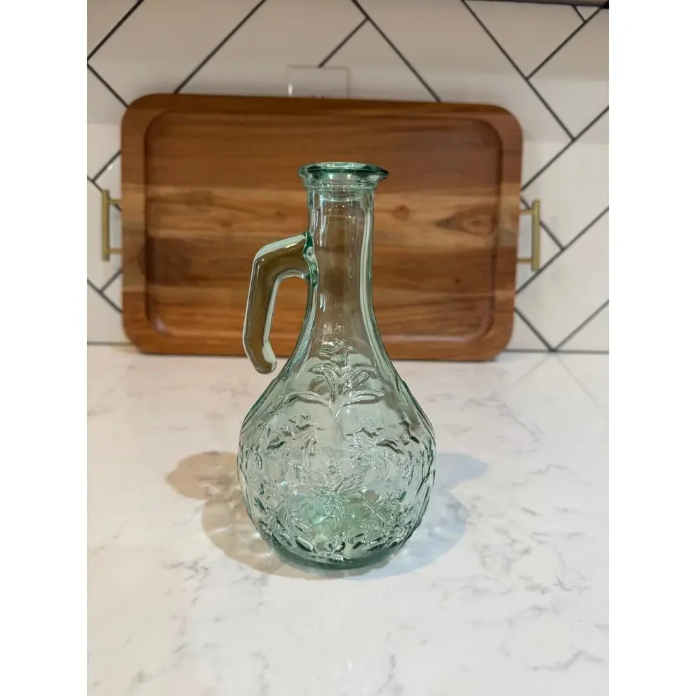 vintage Libbey Glass of Canada embossed glass cruet 90s neutral